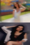 Ebony strip show psychics pose